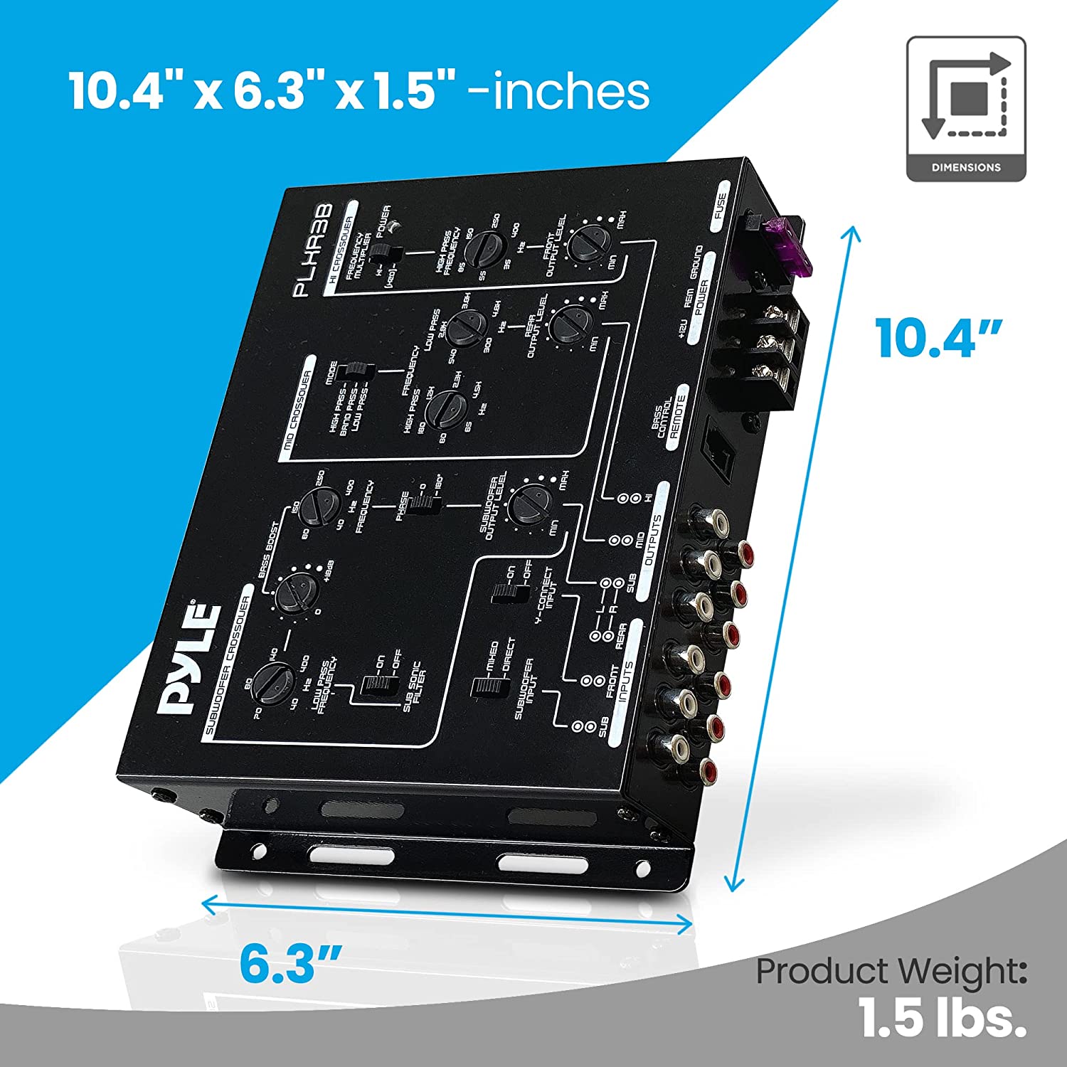 3-Way Electronic Crossover Network w/ Remote Subwoofer Control