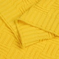 thumbnail image 6 of Cotton Knitted Cable Throw Blanket, 50" x 60", Yellow, 6 of 6