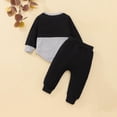 thumbnail image 3 of UAMVSH Baby Boys Fall Winter Clothes Infant Newborn Set Pullover Sweatshirt Long Sleeve and Pants 2 Piece Clothing Set, 3 of 3