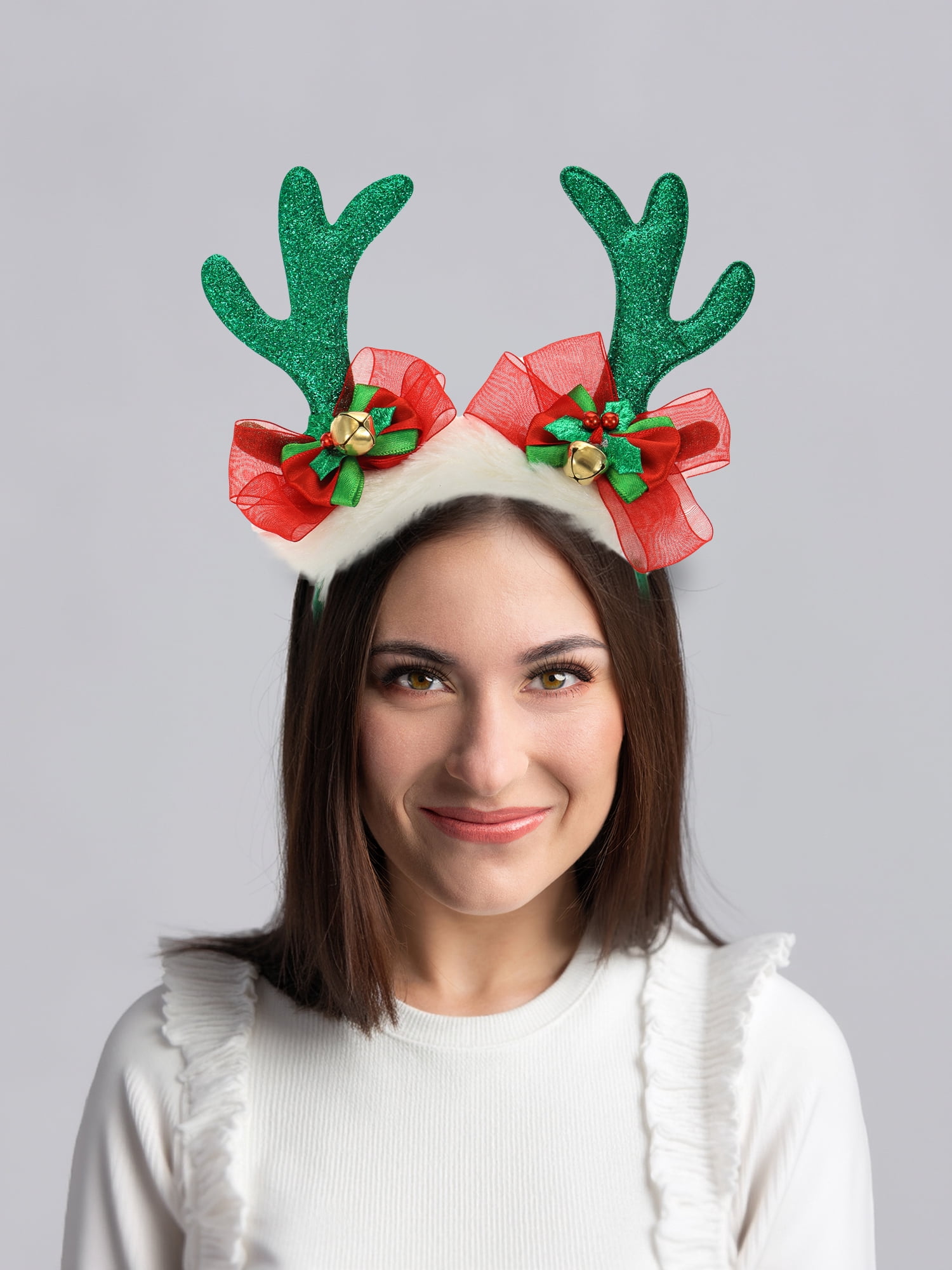 Holiday Time Deer Earrings Headband, 1 Piece