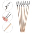 thumbnail image 4 of 100Pcs Bamboo Alligator Clamp Clips Stick Long- Tailed Alligator Clip, 4 of 5