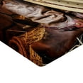 thumbnail image 2 of Ambesonne Western Fitted Sheet 2 Pcs Set, America Retro Rodeo, Queen, Brown Beige, 2 of 3