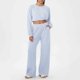 thumbnail image 5 of Conjunto de Pantalones Mujeres Outfits de 2 Piezas Vestido Casual de Color Sólido Bolsillo Deportivo Suelto Pantalones de Manga Larga Blusas de Cuello Redondo Conjunto Superior Conjunto de Pantalones, 5 of 6