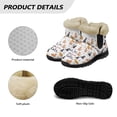 thumbnail image 6 of Psesaysky Cute Cats Print Snow Boots for Women Girls Cat Lovers Slip-on Fashion Wear-Resistant Ankle Boots Size 6-12, 6 of 7