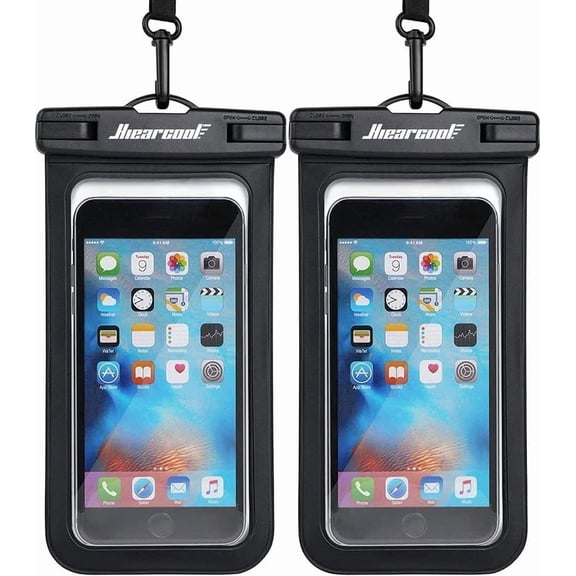Waterproof Phone Pouch, IPX8 Waterproof Phone Case for iPhone 17/16/15/14 Pro Max, Cell Phone Dry Bag for Beach & Cruise Essentials, Touch Screen, Lanyard Included, 2 Pack (Fits Up to 8.3”)
