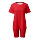 thumbnail image 3 of MKLEKYY Pijama Corto Para Mujer, Conjuntos De Dos Piezas Para Mujer, Camisetas De Manga Corta, Pantalones Cortos, Conjuntos Deportivos Para Correr Y Yoga, 3 of 4