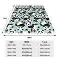 thumbnail image 3 of Fuzoiu Panda And Eucalyptus Print Ultra-Soft Micro Fleece Blanket,All Seasons Flannel Throw, Lightweight Blanket for Bed, Sofa, Couch, Movie Night, Camping, and Travel-60"x50", 3 of 7