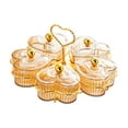 thumbnail image 1 of veasfak Plateaux de Service Divisés Buffet Apéritif pour Relish Bonbons Fruits Orange 5 Bols, 1 of 9