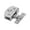 Chrome-Medium, variant on Cabinet Glass Door Hinge Non-porous Bathroom Gate Clamp Frameless Shower Door Hinges with Screws & Rubber Gasket