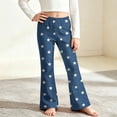 thumbnail image 4 of Avtoify Girls Pants Kids Girls Star Print Soft Elasticity Casual Flared Trousers Pants, 4 of 9