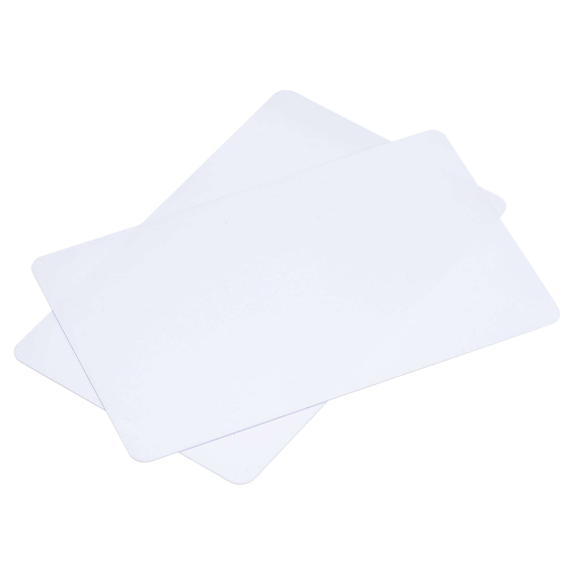 Vertical Blank White Slot Punched Plastic PVC Cards For Badge/Card Printers