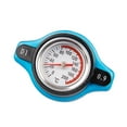 TUIBELY Car Water Tank Cover with Water Temperature Gauge Thermometer