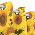 thumbnail image 3 of Sunflower Room Blackout Cutrains Original Design Summer Thermal Insulated Curtain for Home, Living Room, Bedroom, Offices, Kitchen 84 x 55 Inch x 2 Panels, 3 of 4