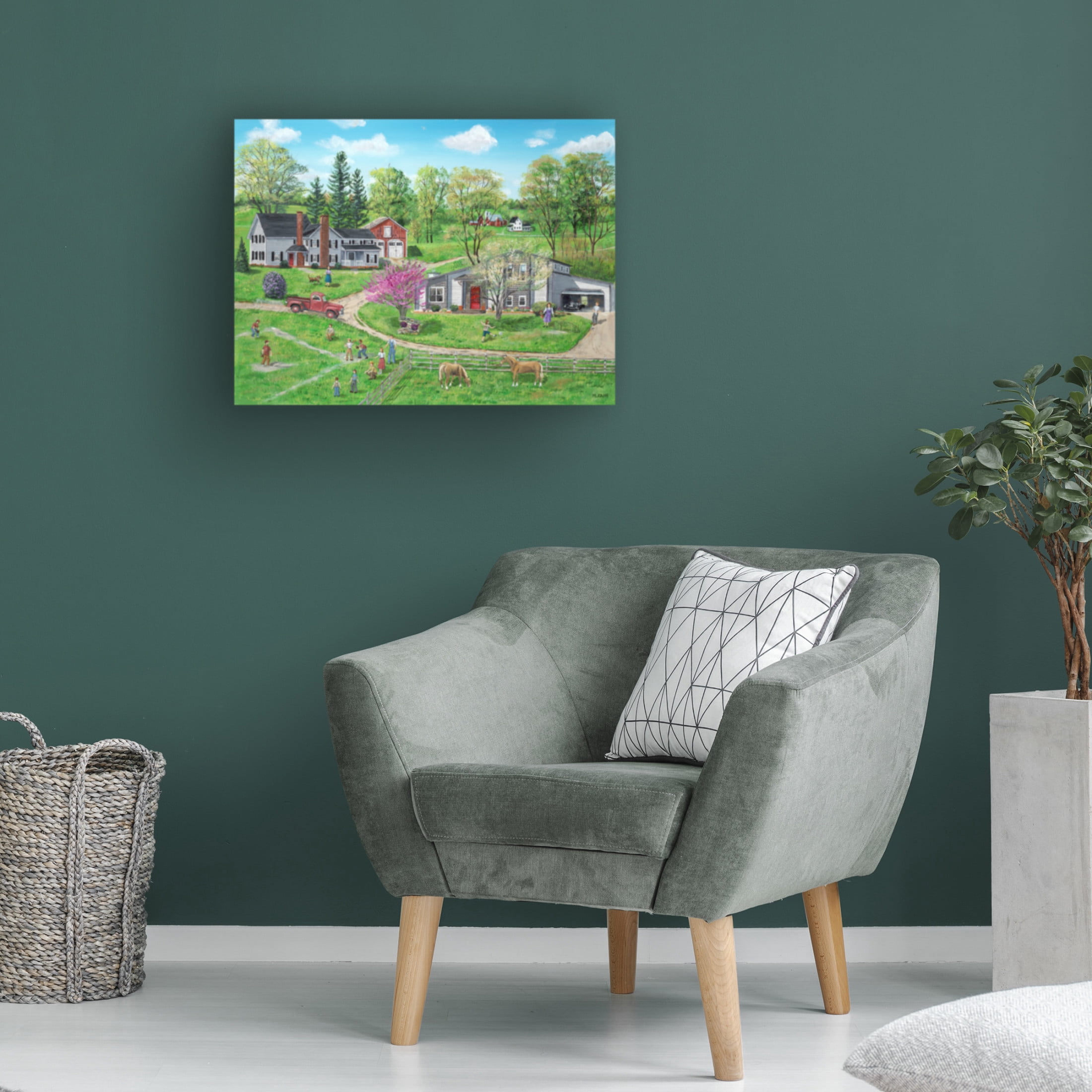 Canvas Wall Art - Bob Fair 'Buhlers Heritage' Wall Art for Living Room, Bedroom, or Office Décor by Trademark Fine Art - 32 x 24 Inches