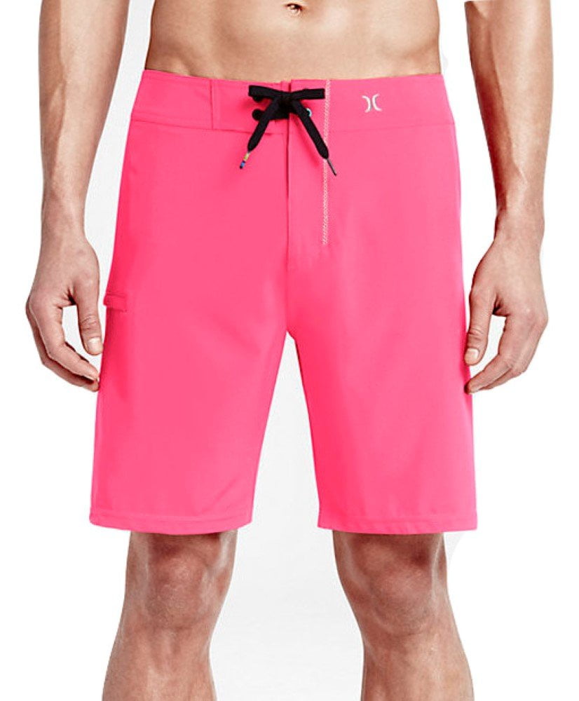 Mens Phantom One & Only 19 Boardshorts Neon Pink - Walmart.com