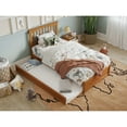 thumbnail image 4 of Everett Twin Platform Bed with Panel Footboard & Twin Trundle in Light Toffee, 4 of 10