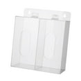 thumbnail image 4 of Dispensador de guantes de acrílico, contenedor de almacenamiento transparente, estación dispensadora, estante para guantes para 2 cuadrículas, 4 of 9
