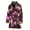 7, variant on Doodle Planets Pattern Women Bathrobe One Size Univeral Fits Fashion Lightweight Plush Fleece Long Robe For Women