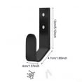 thumbnail image 5 of Shoreew 2/4Pcs Keyboard Wall Mount Holder Black Acrylic Space Saving Rack Universal Compatibility Keyboard Storage Rack, 5 of 7