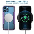 thumbnail image 3 of Case for iPhone 15, Clear Magnetic Phone Case Compatible with MagSafe, Anti-Scratch Shockproof Transparent Protective Cover Support Wireless Charging for iPhone 15, Purple, 3 of 10