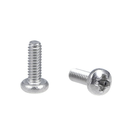 

M2x6mm Machine Screws Pan Phillips Head Screw Fasteners Bolts 100Pcs