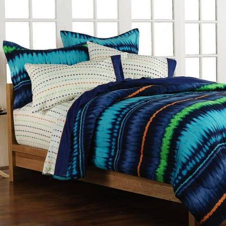 loft style tie dye stripe blue comforter set with sheets loft style tie dye stripe blue comforter set with sheets