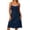 *Navy, variant on ClodeEU Women's Plus Size Lace Trim V Neck Spaghetti Strap Midi Dress,Soft Loungewear Nightgown Dress Army Green,Women's Plus L