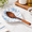 Glazed Blue Blossom, variant on Mint Ceramic Spoon Rest, Large Farmhouse Floral Print Kitchen Utensil Holder for Stove Top