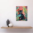 thumbnail image 2 of Henri Matisse Style Black Cat In The Jungle Acrylic Painting Unframed Wall Art Print Poster Home Decor Premium, 2 of 5