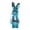 26# (Sky Blue), variant on Glitter Easter Rabbit Statue with Bow Tie Mirror Reflection Desktop Decor for Spring Home Office Easter Party - (Silver)