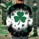 thumbnail image 5 of Camiseta de Cuello de Tripulación de Manga Larga de los Hombres de San Patricio Día de Impresión, sin Capucha, 5 of 8