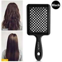 Aliver Detangling Hairbrush, Wet & Dry Vented Detangling Hair Brush, Quickly Detangles and Smooths Hair, Faster Blow Drying - Black