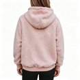thumbnail image 2 of Women's Polar Fleece Half Zip Sweatshirt, Funnel Neck Long Sleeve Pullover with Side Pockets, 2 of 4