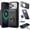 Black, variant on Lunvic Case for iPhone 18 Pro Compatible with MagSafe, 2-in-1 Detachable RFID Wallet 5 Card Slots Ring Kickstand Leather Shockproof Cover, Black