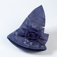 thumbnail image 3 of Cheers.US Womens UPF 50+ Foldable Organza Hat Summer Beach Sun Cloche Hats Big Brim with Flower, 3 of 4
