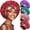 style3, variant on 4 Pack Satin Bonnet Silk Bonnet for Sleeping Women, Hair Sleep Bonnets for Women, Wide Soft Band Sleep Cap for Curly Hair Braids