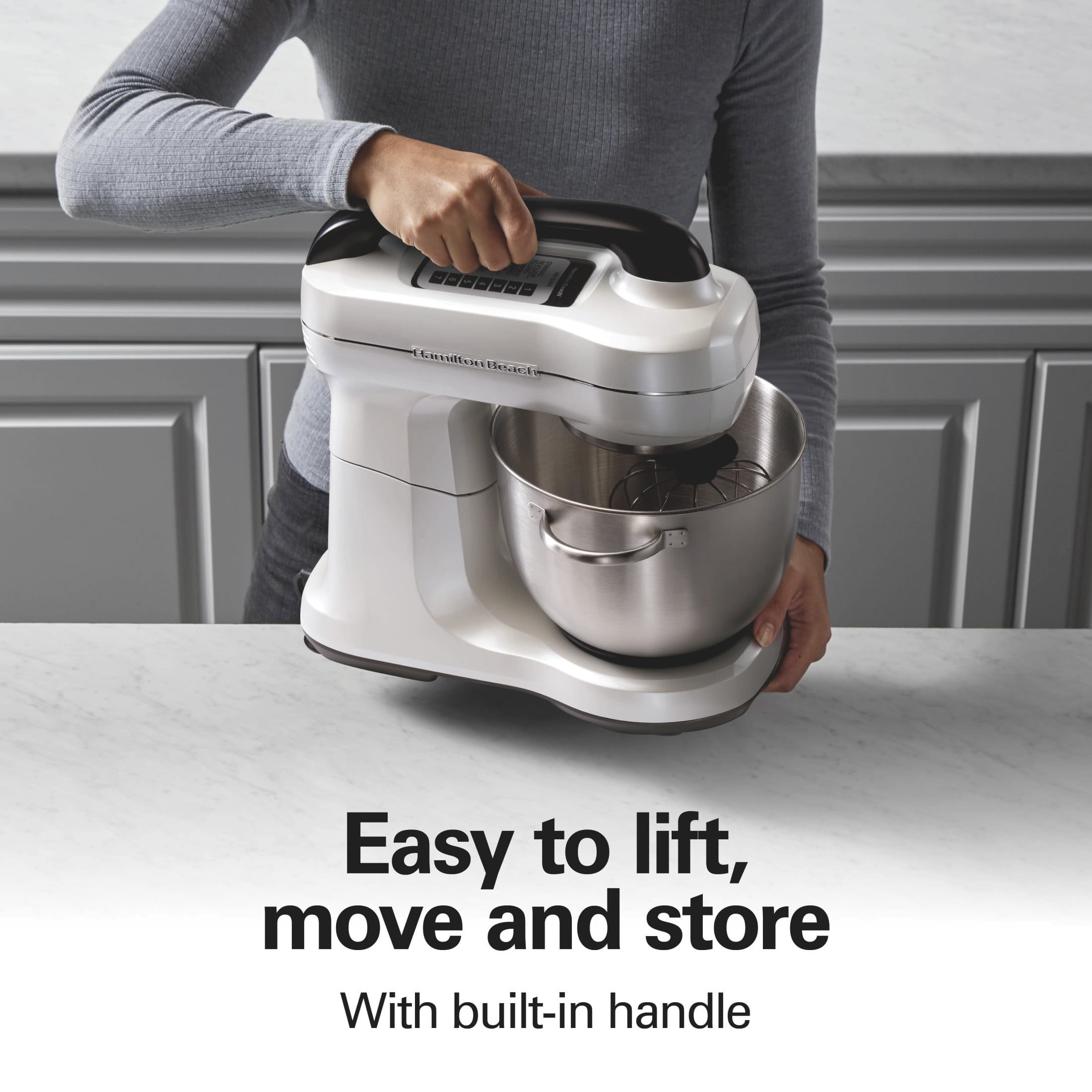 Hamilton Beach Electric Mixer: 4 Quart Bowl, 7 Speeds, Kitchen