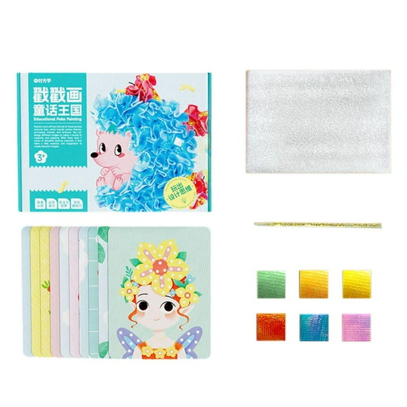 Kids Art Stick Educational Poke Painting Puzzle Fabric Art Frenzy