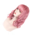 thumbnail image 4 of False Curly  Hair, Soft Adjustable Curly  With Bang For Birthday, 4 of 8