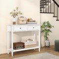 thumbnail image 2 of HOMCOM Table Console avec 2 Tiroirs et Tablette de Rangement pour Couloir Chambre, 2 of 10