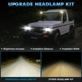 thumbnail image 6 of For Toyota Pickup Truck 5x7'' 7x6'' LED Crystal Clear Glass Lens Headlight Set, 6 of 13