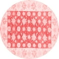 thumbnail image 1 of Ahgly Company Indoor Round Oriental Red Traditional Area Rugs, 7' Round, 1 of 4