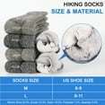 thumbnail image 6 of Merino Wool Socks for Men 2 Pairs Thermal Hiking Crew Socks Moisture Wicking Sock for Hiking Cycling Outdoor, 6 of 6