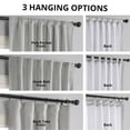 thumbnail image 5 of Half Price Drapes Signature Reflection Grey Velvet Blackout Curtains For Bedroom(1 Panel), 50WX 96L, 5 of 11