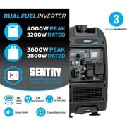 Pulsar Dual Fuel Inverter Generator 4000W GX400BN - Portable, CO Alert, USB, 30A RV, Quiet