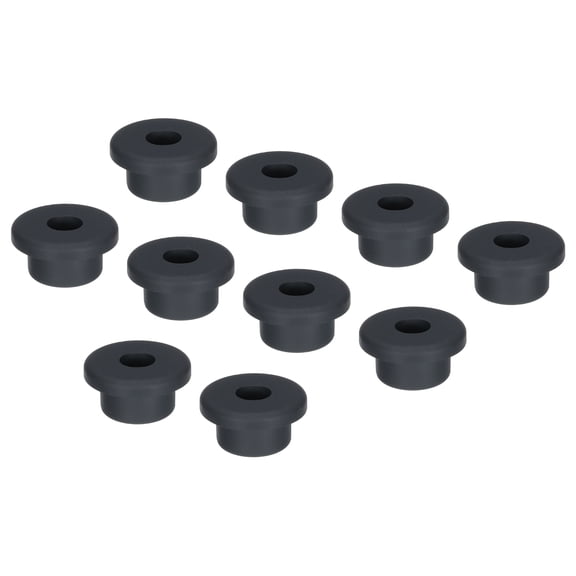 Uxcell 10Pcs T Type Rubber Grommet Mount Dia 20mm 27x10x14mm Seal Protection Flexible Hole Plugs Cable Pipe Black