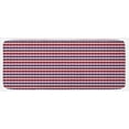 thumbnail image 1 of 4th of July Kitchen Mat, Stars and Stripes Pattern American Flag Inspired Patriotic Theme, Plush Decorative Kitchen Mat with Non Slip Backing, 47" X 19", Violet Blue Ruby White, by Ambesonne, 1 of 1