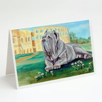 Caroline's Treasures Neapolitan Mastiff Greeting Cards with Envelopes, 5" x 7" (8 Count)