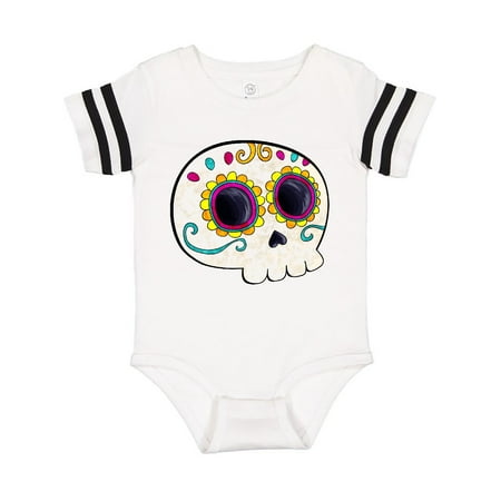 

Inktastic Cute Sugar Skull for Day of the Dead Gift Baby Boy or Baby Girl Bodysuit