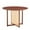 Walnut, variant on Gzxs Traditional Wooden Round Dining Table with Rattan Decorated Supporting Base, 42 Inches, Walnut